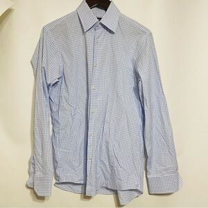 Hugo Boss Men's Multicolor Plaid Long Sleeve Dress Shirt Size 15.5 34/35